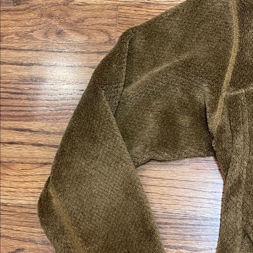 Patagonia Women's Fleece Pullover Tan Brown Kanga Pocket woman’s size M - Picture 13 of 16